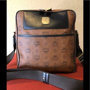 MCM Brown and Black Crossbody Bag
